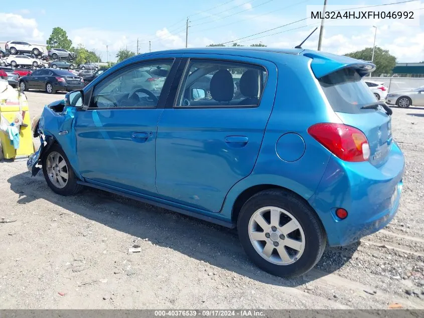 ML32A4HJXFH046992 2015 Mitsubishi Mirage Es/Rf