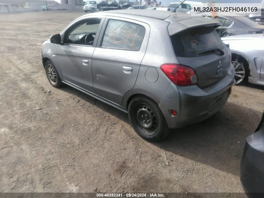 ML32A3HJ2FH046169 2015 Mitsubishi Mirage De