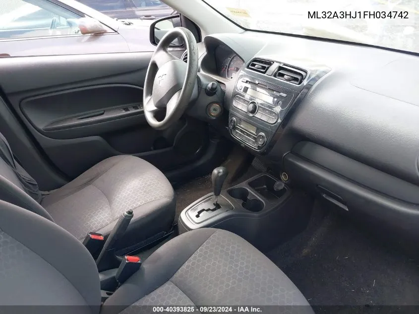 ML32A3HJ1FH034742 2015 Mitsubishi Mirage De