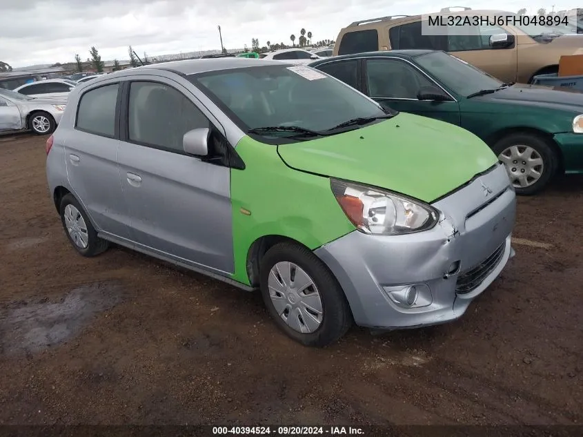 ML32A3HJ6FH048894 2015 Mitsubishi Mirage De