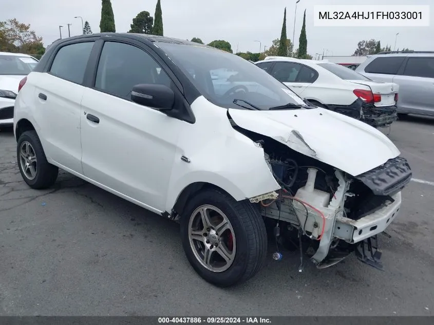 ML32A4HJ1FH033001 2015 Mitsubishi Mirage Es