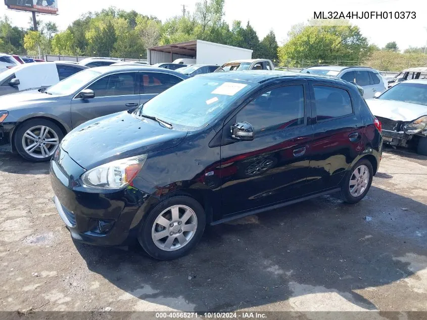 2015 Mitsubishi Mirage Es VIN: ML32A4HJ0FH010373 Lot: 40565271