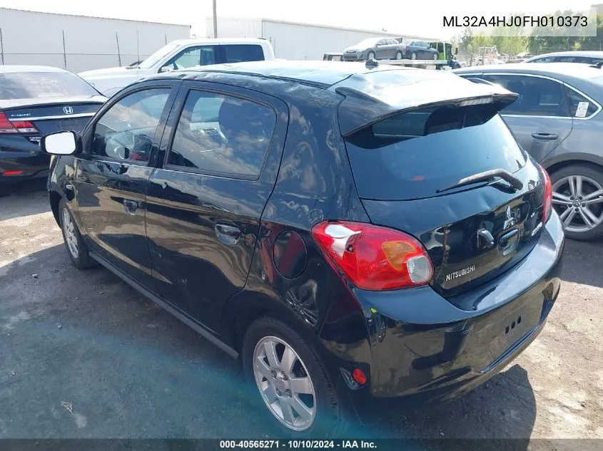 2015 Mitsubishi Mirage Es VIN: ML32A4HJ0FH010373 Lot: 40565271