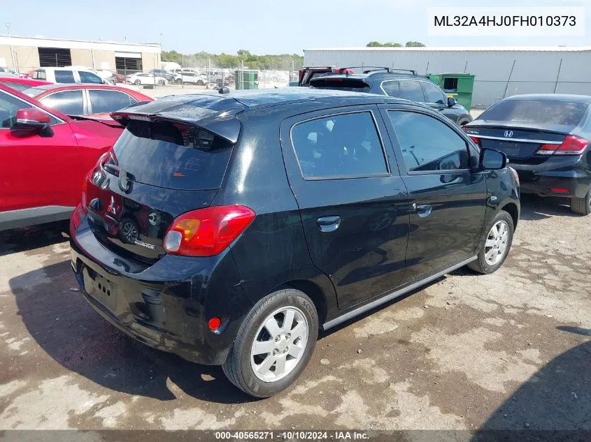 2015 Mitsubishi Mirage Es VIN: ML32A4HJ0FH010373 Lot: 40565271