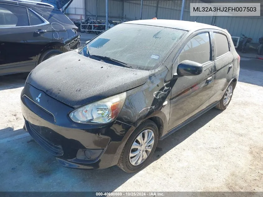 2015 Mitsubishi Mirage De/Rf VIN: ML32A3HJ2FH007503 Lot: 40690869