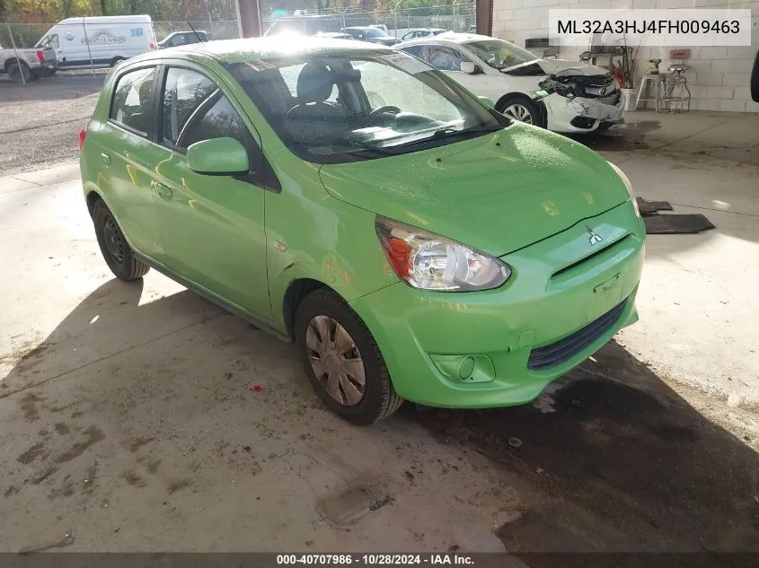 2015 Mitsubishi Mirage De VIN: ML32A3HJ4FH009463 Lot: 40707986