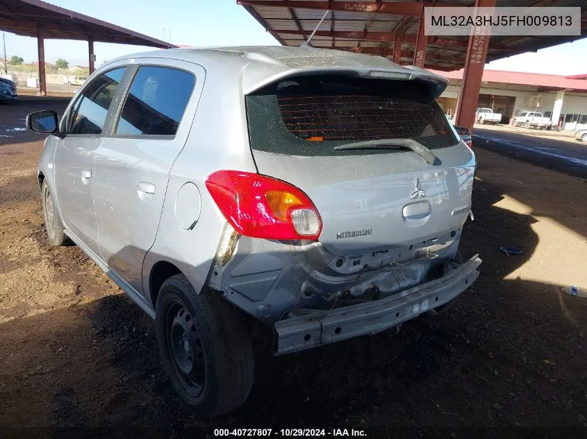 2015 Mitsubishi Mirage De VIN: ML32A3HJ5FH009813 Lot: 40727807