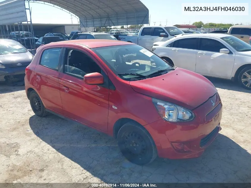 2015 Mitsubishi Mirage De VIN: ML32A3HJ4FH046030 Lot: 40782914