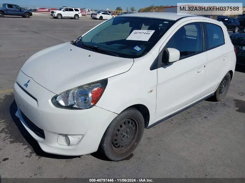 2015 Mitsubishi Mirage De/Rf VIN: ML32A3HJXFH037588 Lot: 40797446