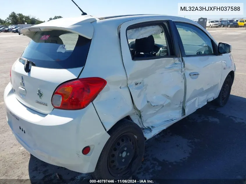 2015 Mitsubishi Mirage De/Rf VIN: ML32A3HJXFH037588 Lot: 40797446