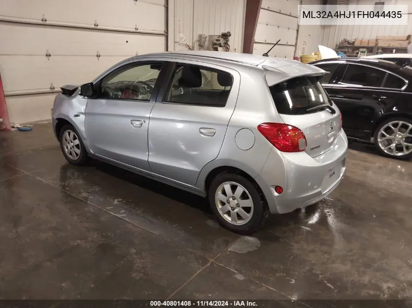 2015 Mitsubishi Mirage Es VIN: ML32A4HJ1FH044435 Lot: 40801408