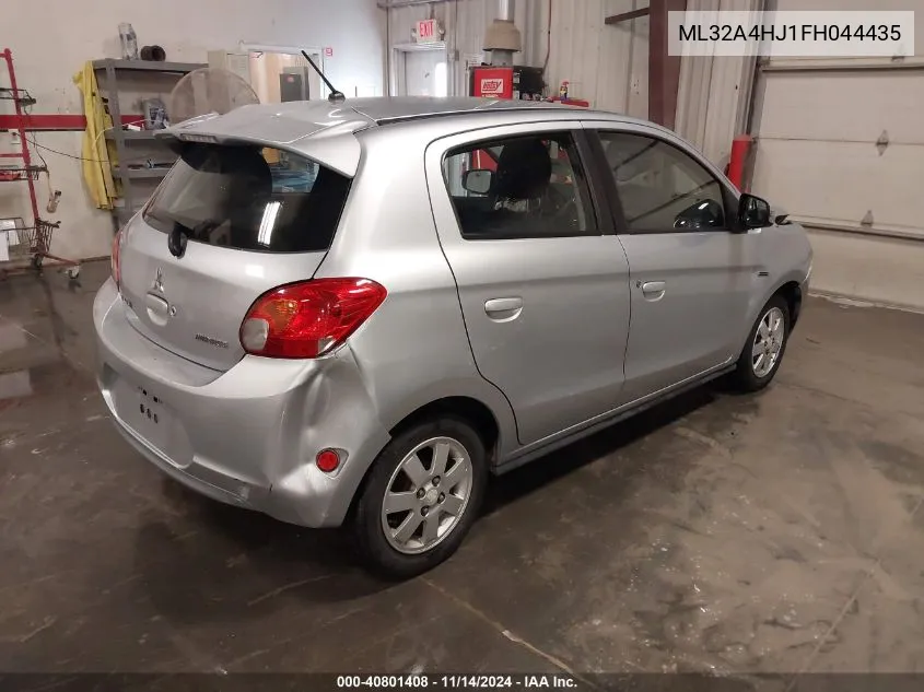 2015 Mitsubishi Mirage Es VIN: ML32A4HJ1FH044435 Lot: 40801408