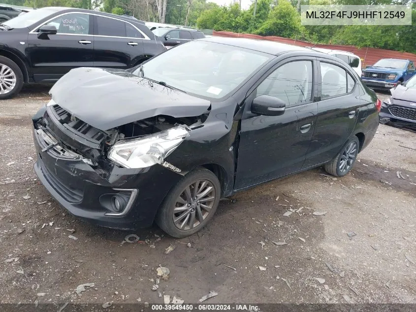 ML32F4FJ9HHF12549 2017 Mitsubishi Mirage G4 Se