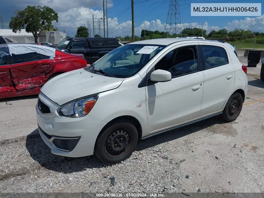 2017 Mitsubishi Mirage Es VIN: ML32A3HJ1HH006426 Lot: 39786336