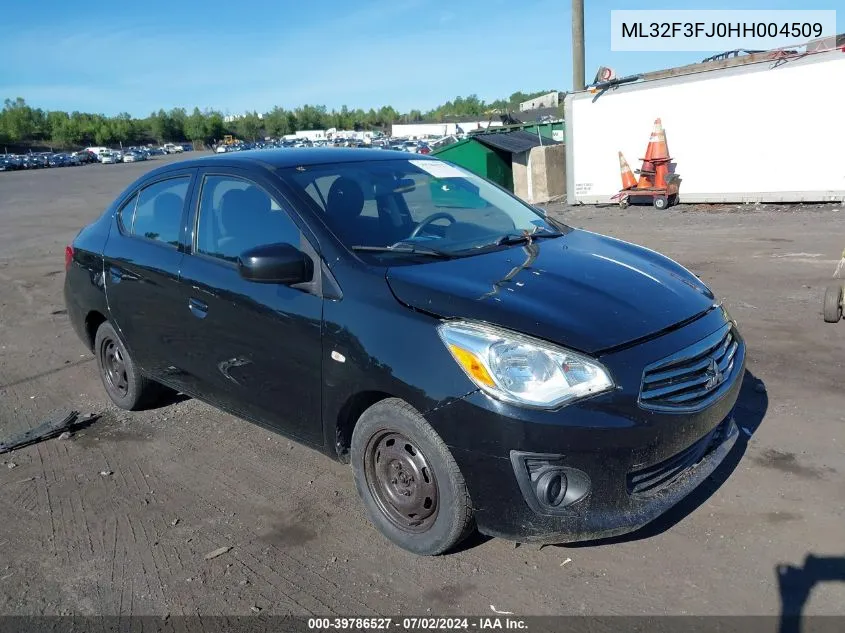 ML32F3FJ0HH004509 2017 Mitsubishi Mirage G4 Es