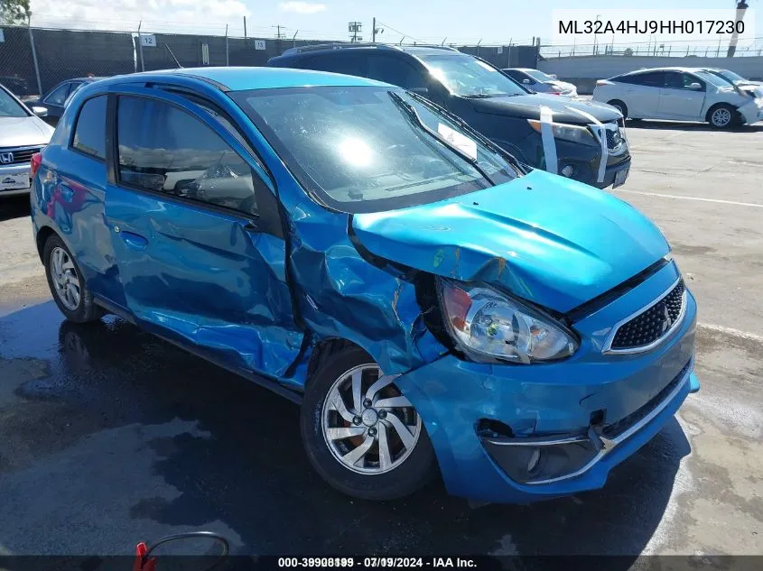 ML32A4HJ9HH017230 2017 Mitsubishi Mirage Se