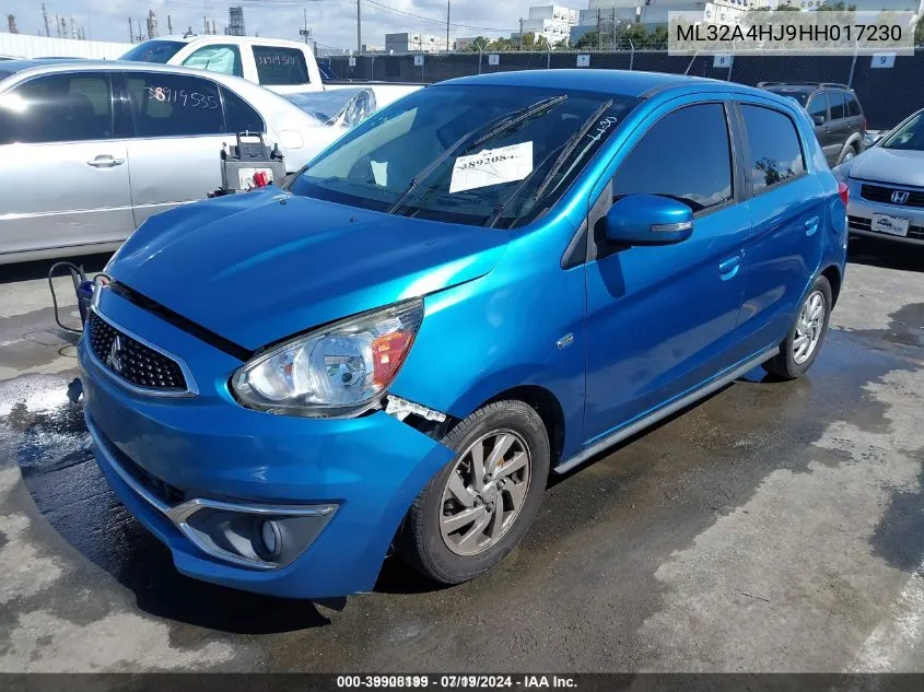 ML32A4HJ9HH017230 2017 Mitsubishi Mirage Se