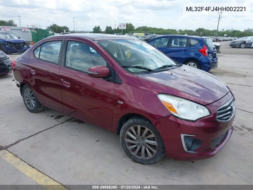 ML32F4FJ4HH002221 2017 Mitsubishi Mirage G4 Se