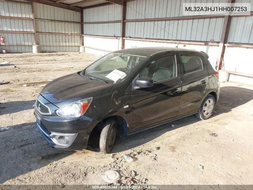 2017 Mitsubishi Mirage Es VIN: ML32A3HJ1HH007253 Lot: 40025344