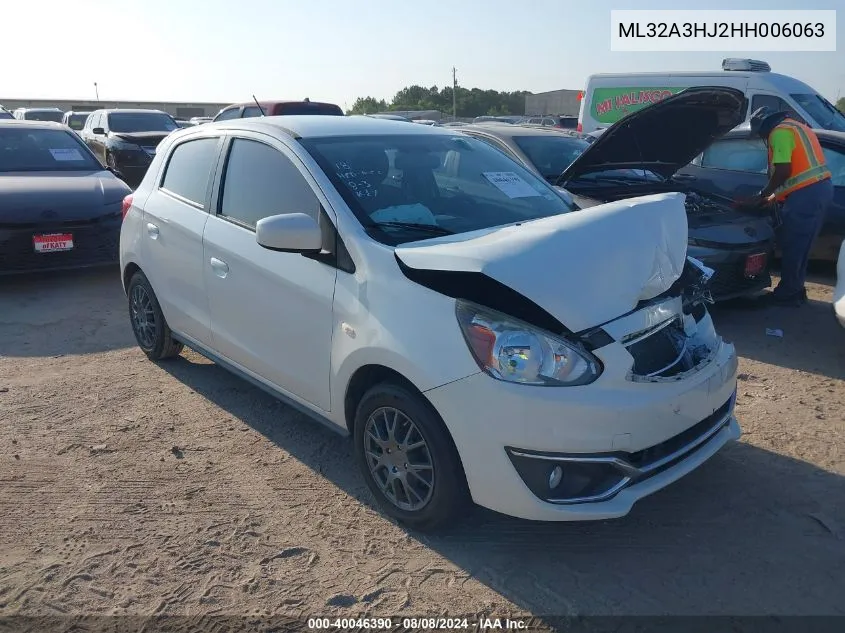 ML32A3HJ2HH006063 2017 Mitsubishi Mirage Es