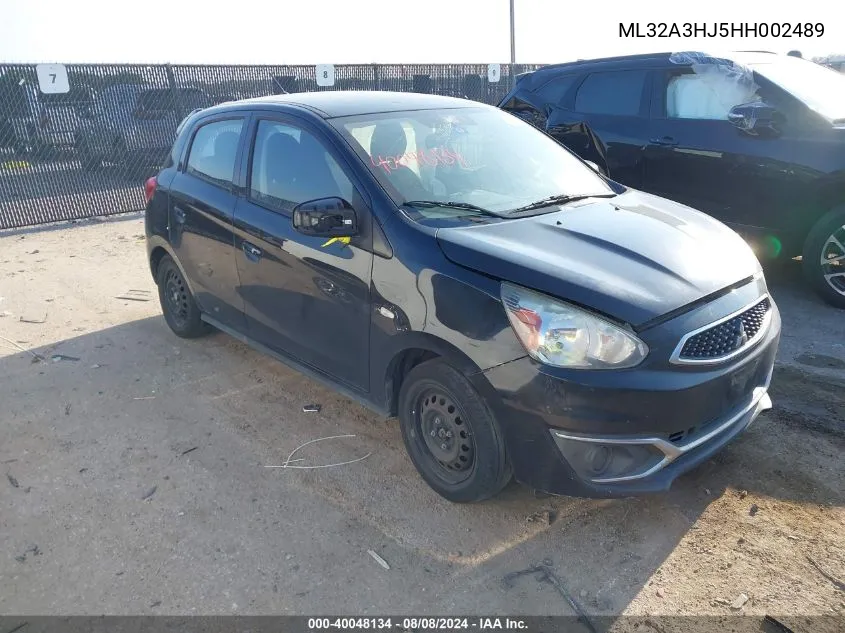 2017 Mitsubishi Mirage Es VIN: ML32A3HJ5HH002489 Lot: 40048134