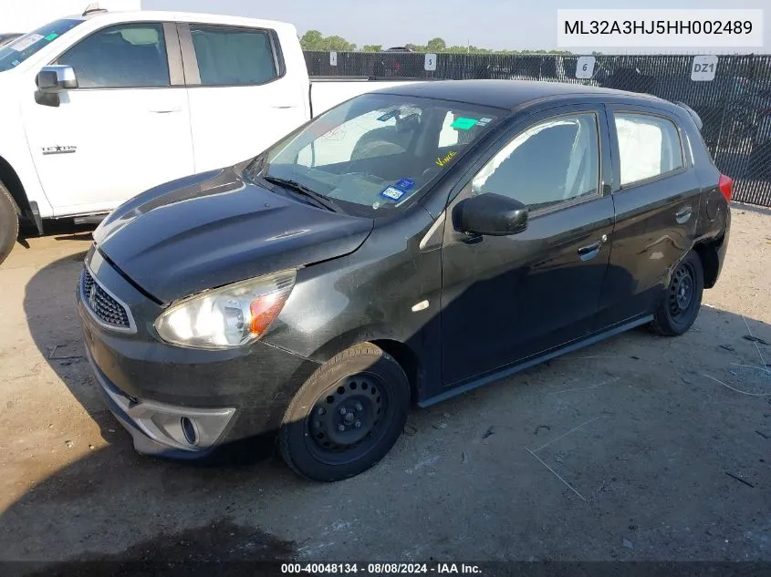 ML32A3HJ5HH002489 2017 Mitsubishi Mirage Es