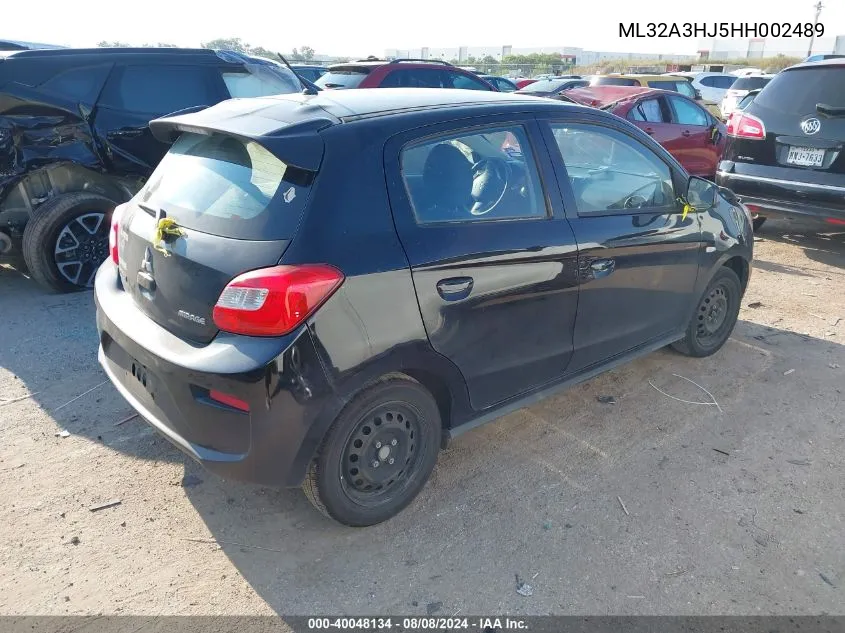 ML32A3HJ5HH002489 2017 Mitsubishi Mirage Es