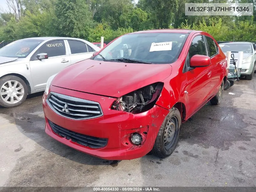 ML32F3FJ7HHF15346 2017 Mitsubishi Mirage G4 Es