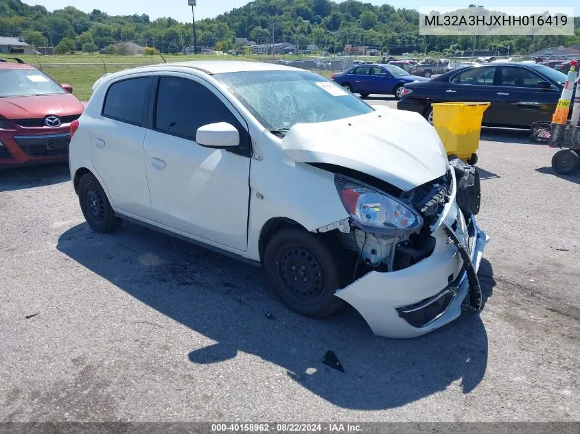 2017 Mitsubishi Mirage Es VIN: ML32A3HJXHH016419 Lot: 40158962