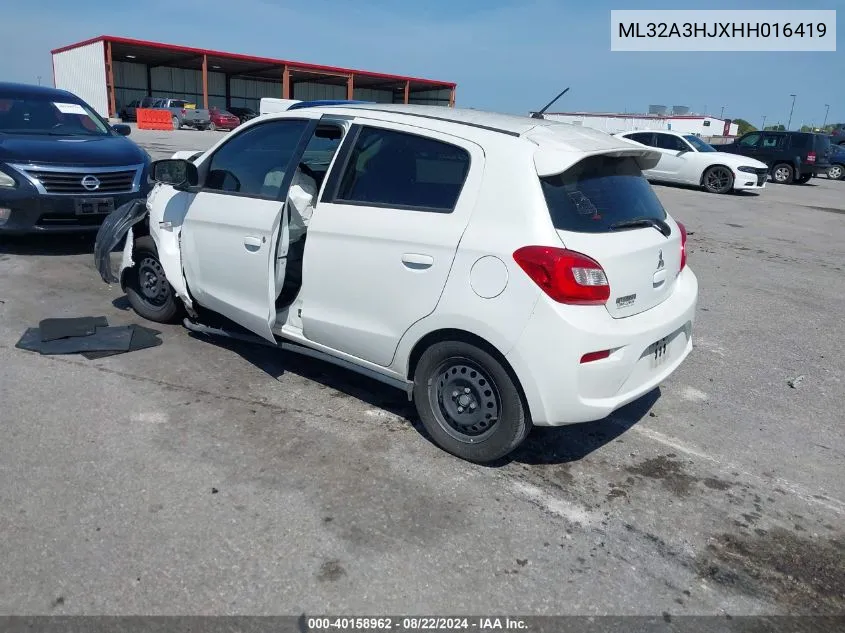 ML32A3HJXHH016419 2017 Mitsubishi Mirage Es