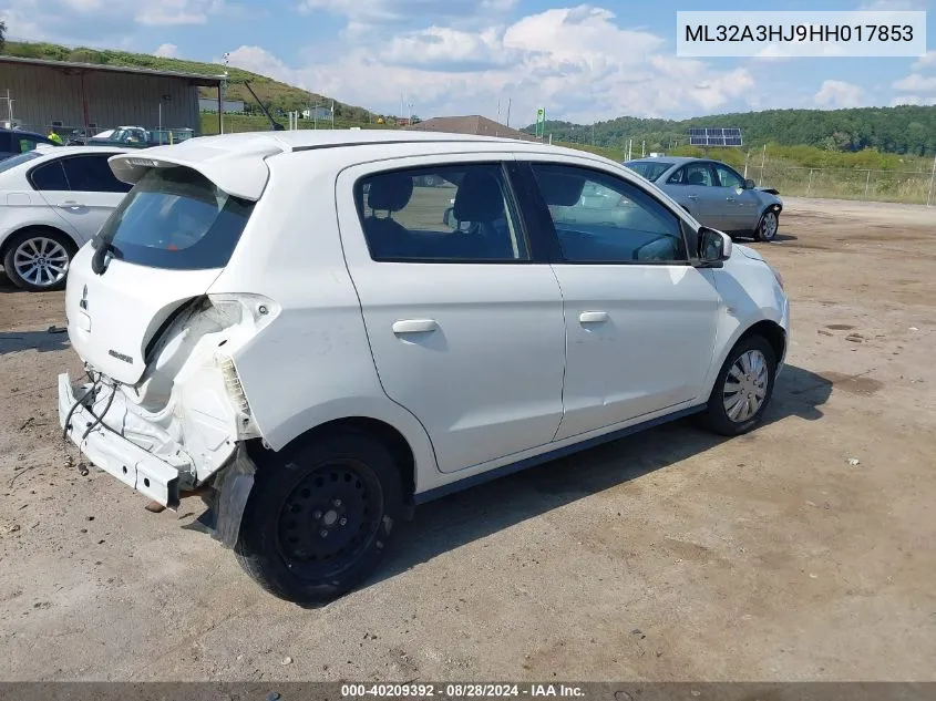 ML32A3HJ9HH017853 2017 Mitsubishi Mirage Es