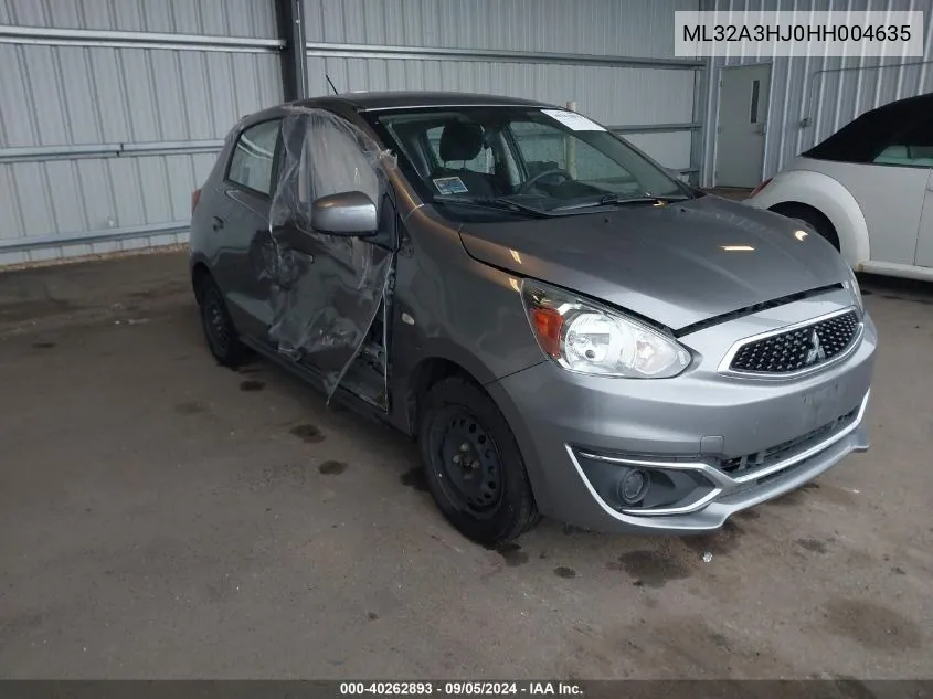 2017 Mitsubishi Mirage Es VIN: ML32A3HJ0HH004635 Lot: 40262893