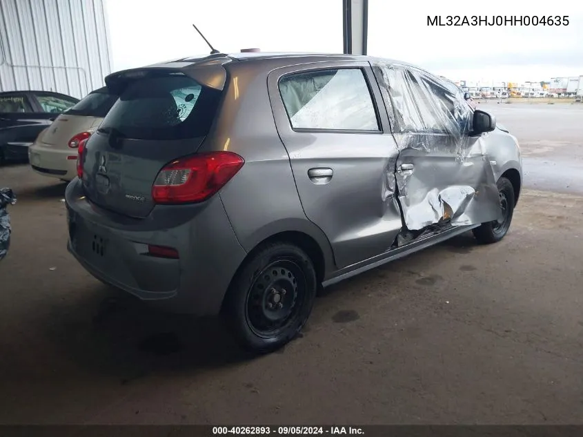 ML32A3HJ0HH004635 2017 Mitsubishi Mirage Es