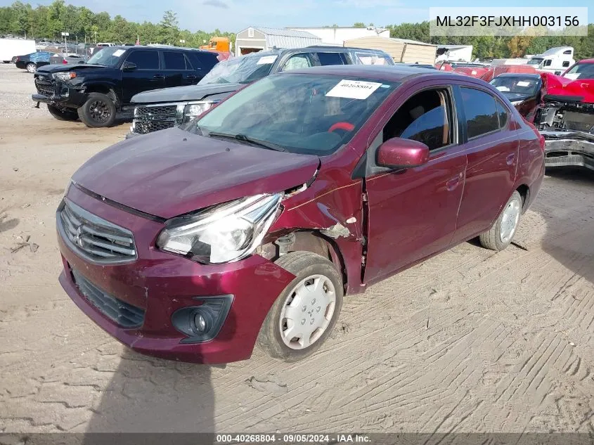 ML32F3FJXHH003156 2017 Mitsubishi Mirage G4 Es