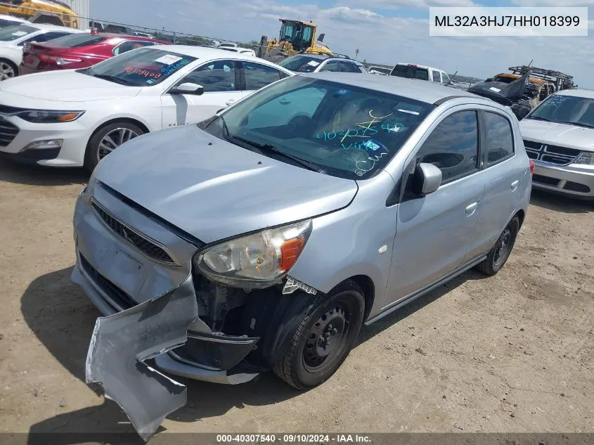 ML32A3HJ7HH018399 2017 Mitsubishi Mirage Es