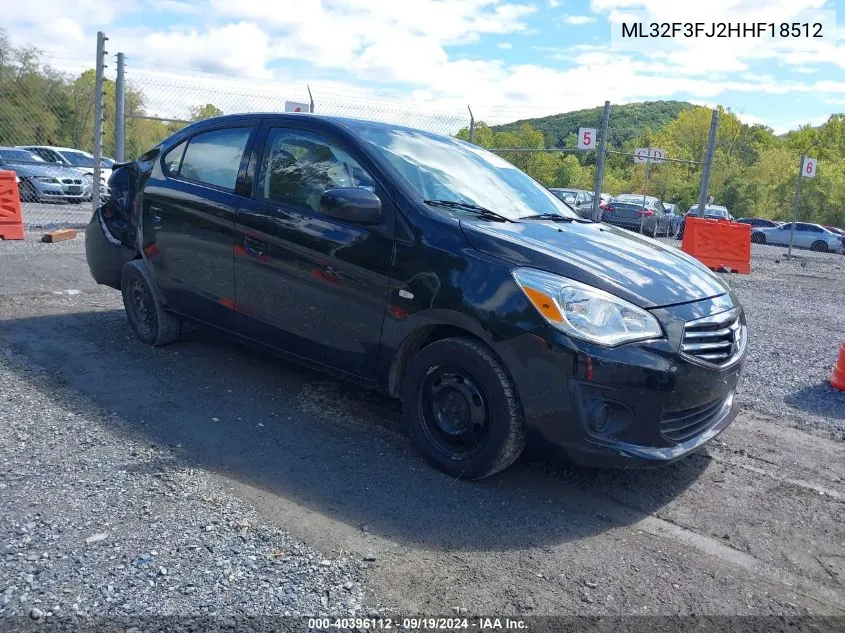 ML32F3FJ2HHF18512 2017 Mitsubishi Mirage G4 Es