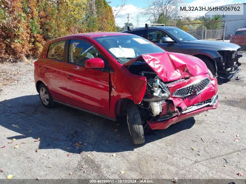 2017 Mitsubishi Mirage Es VIN: ML32A3HJ6HH006762 Lot: 40399011