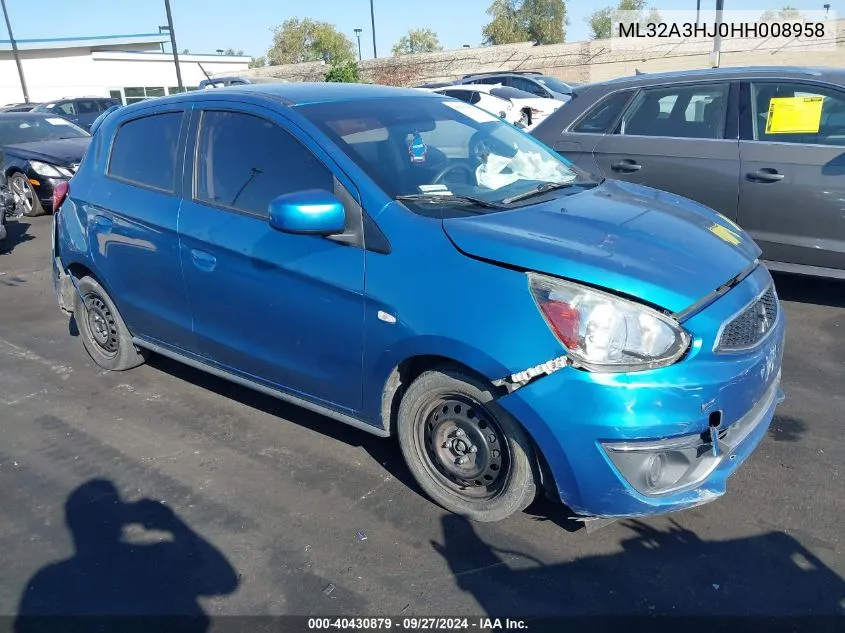 ML32A3HJ0HH008958 2017 Mitsubishi Mirage Es