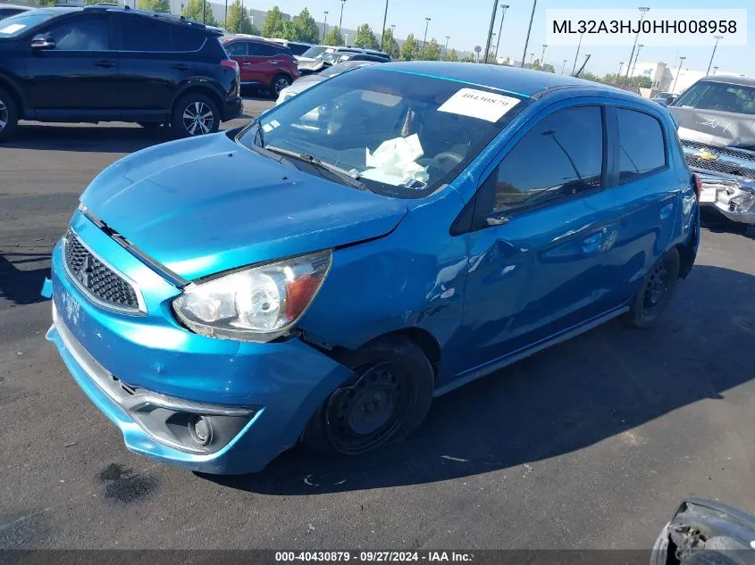 ML32A3HJ0HH008958 2017 Mitsubishi Mirage Es