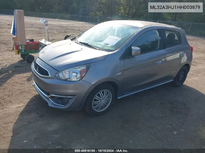 2017 Mitsubishi Mirage Es VIN: ML32A3HJ1HH003879 Lot: 40516100