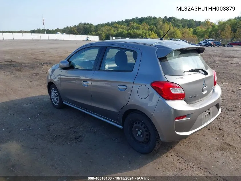 2017 Mitsubishi Mirage Es VIN: ML32A3HJ1HH003879 Lot: 40516100