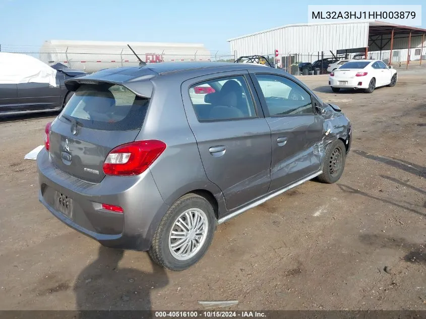 2017 Mitsubishi Mirage Es VIN: ML32A3HJ1HH003879 Lot: 40516100