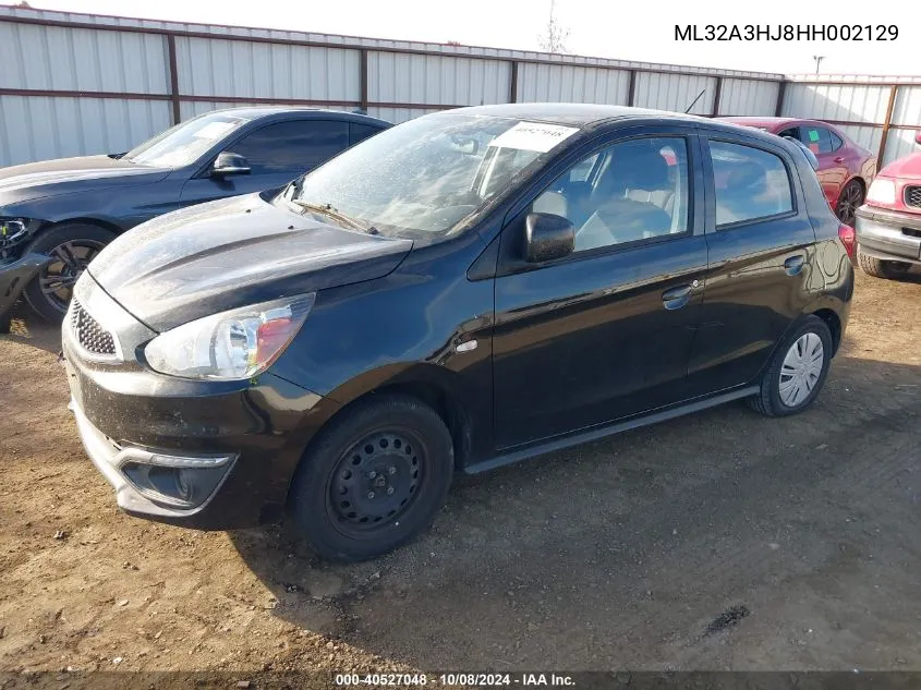 2017 Mitsubishi Mirage Es VIN: ML32A3HJ8HH002129 Lot: 40527048