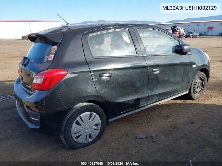 2017 Mitsubishi Mirage Es VIN: ML32A3HJ8HH002129 Lot: 40527048