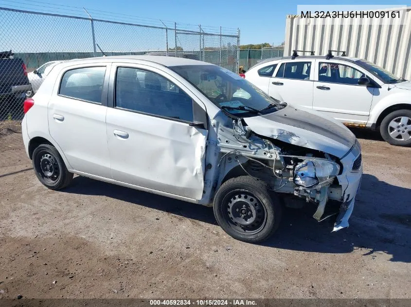 2017 Mitsubishi Mirage Es VIN: ML32A3HJ6HH009161 Lot: 40592834