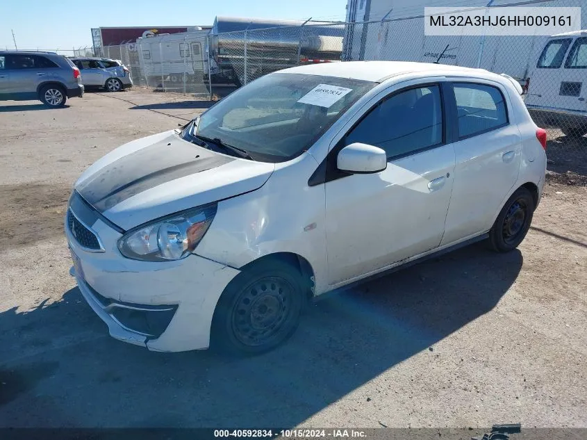 2017 Mitsubishi Mirage Es VIN: ML32A3HJ6HH009161 Lot: 40592834