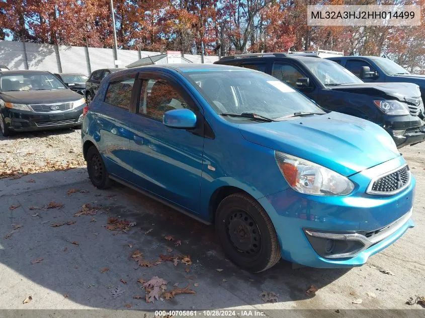 2017 Mitsubishi Mirage Es VIN: ML32A3HJ2HH014499 Lot: 40705861