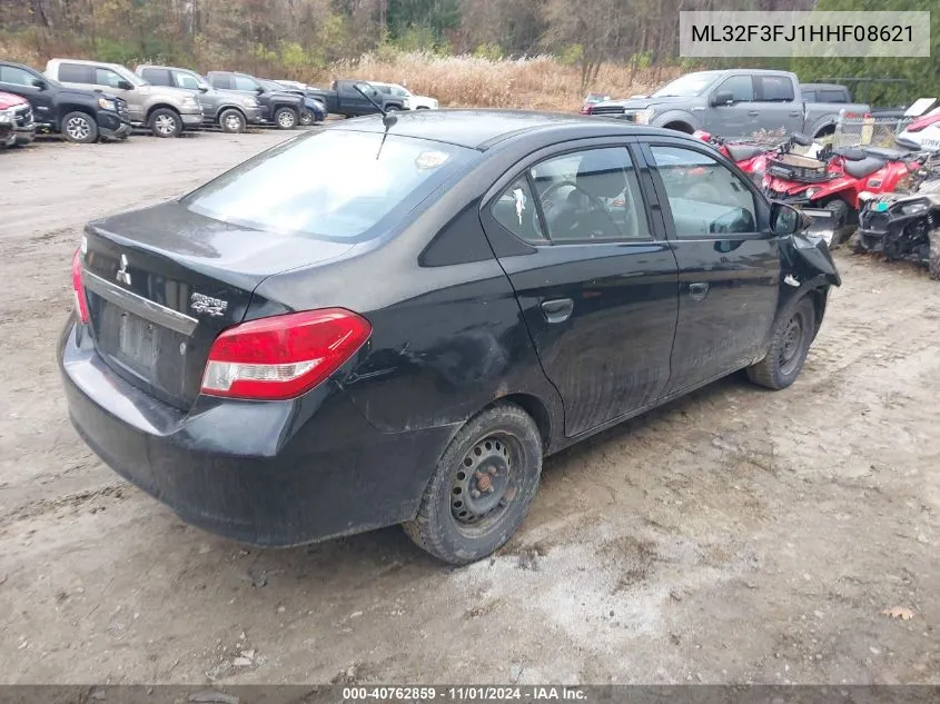 2017 Mitsubishi Mirage G4 Es VIN: ML32F3FJ1HHF08621 Lot: 40762859