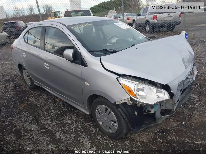 2017 Mitsubishi Mirage G4 Es VIN: ML32F3FJ6HHF19811 Lot: 40778642