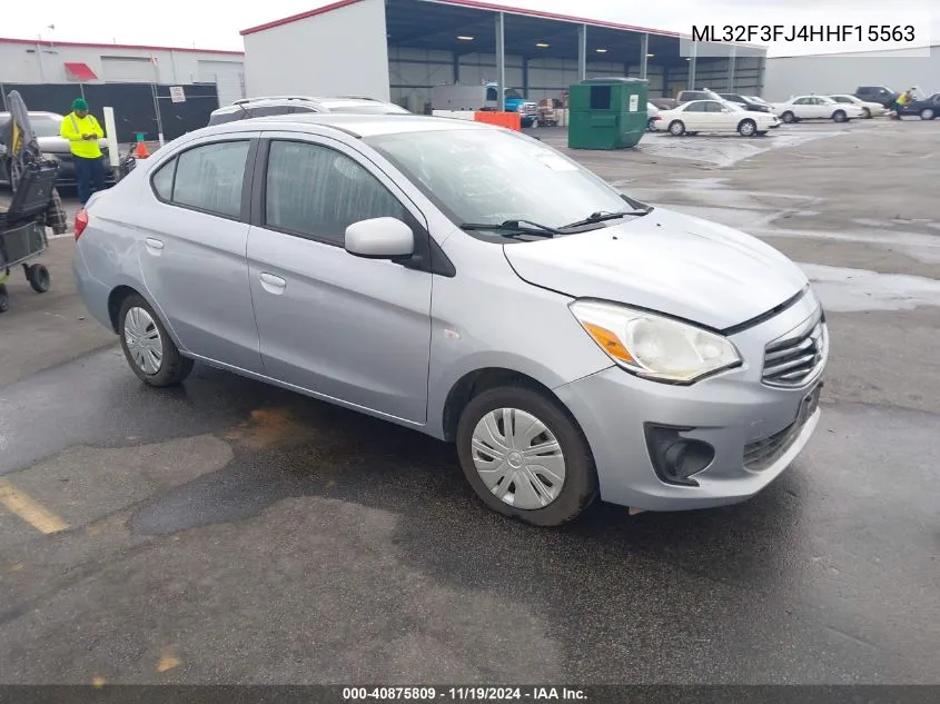 2017 Mitsubishi Mirage G4 Es VIN: ML32F3FJ4HHF15563 Lot: 40875809